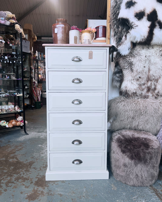 Simple but beautiful Farmhouse Pine Tall Boy - NOW SOLD