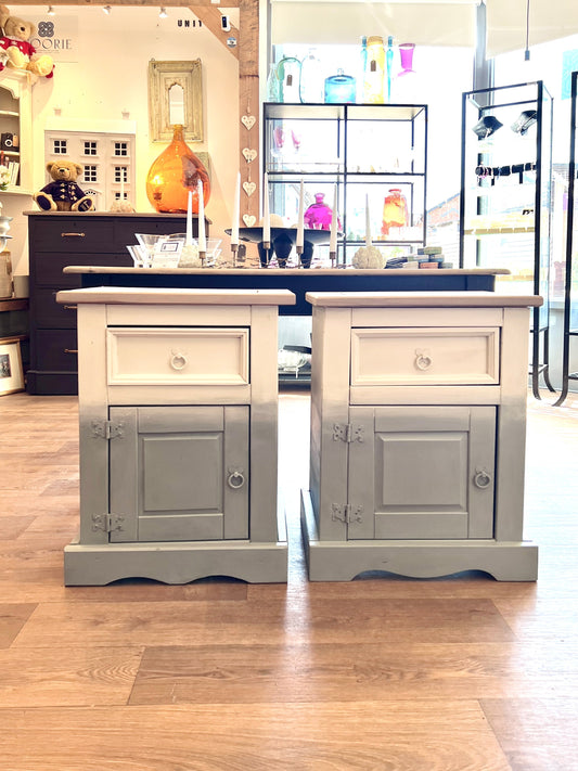 Ombré bedside cabinets - NOW SOLD