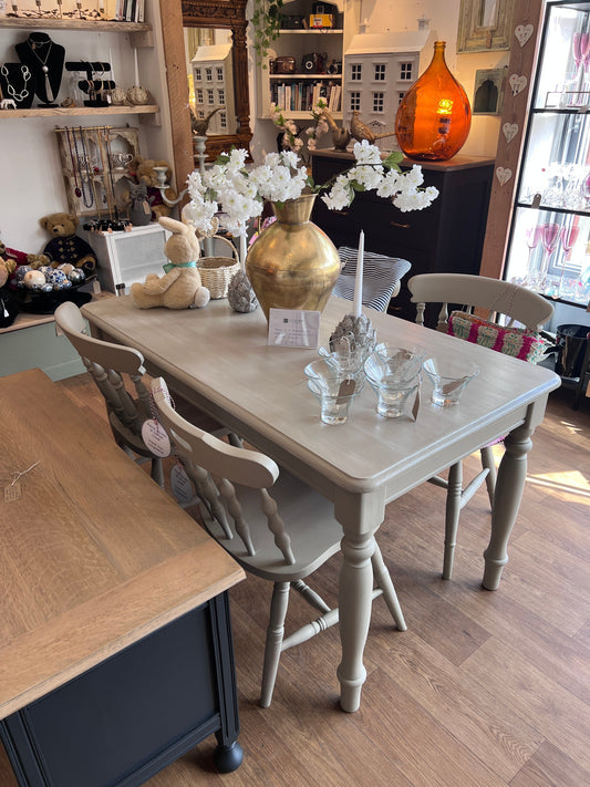 Driftwood Farmhouse Table and Chairs - NOW SOLD
